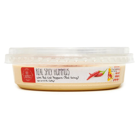 Real Spicy Hummus with Red Chili Peppers, 10oz