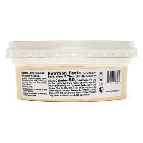 Traditional Classic Hummus with a Touch of Lemon, 6oz